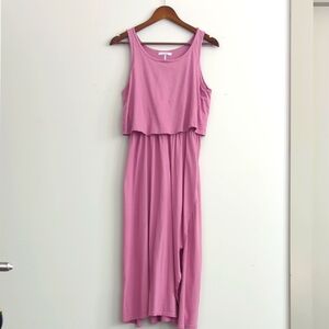 Stitchdrop Froze‎ All Day Pink Sleeveless Dress Size Medium Jersey Side Slip